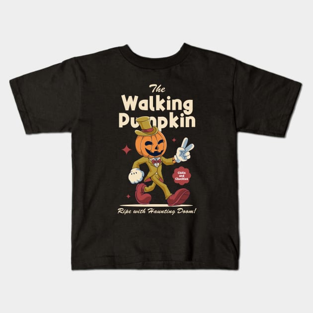 Jack O Lantern Halloween Kids T-Shirt by milatees